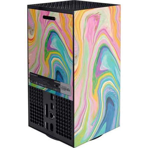 Rainbow Marble by Etta Vee XBox Series X Digital Edition Console Skin